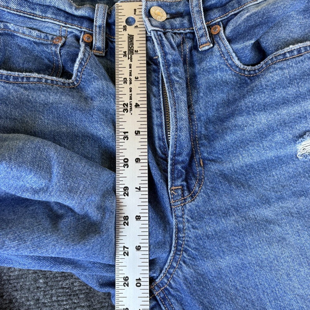 American Eagle Outfitters Strigid Jeans Women 29x29 Blue Denim Cotton Distressed - Picture 5 of 13